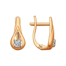 Серьги SOKOLOV - Серебро 925, Фианит (арт. 93020641)