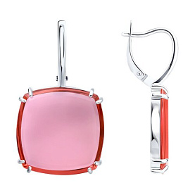 Серьги Diamant - Серебро 925, Синтетический ситалл (арт. 94-320-02313-1)