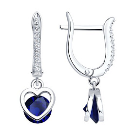 Серьги SOKOLOV - Серебро 925, Фианит (арт. 94026264-91)