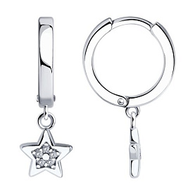 Серьги Diamant - Серебро 925, Фианит (арт. 94-121-02631-1)