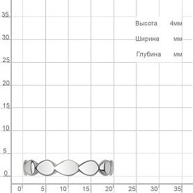 Кольцо Аквамарин - Серебро 925 (арт. 56150.5)