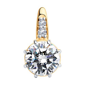 Подвеска SOKOLOV - Серебро 925, Фианит (арт. 93030557)