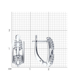 Серьги SOKOLOV - Серебро 925, Фианит (арт. 94026796)