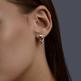 Серьги SOKOLOV - Золото 585, Фианит (арт. 0200892)