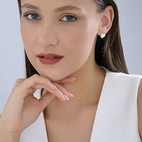 Серьги SOKOLOV - Серебро 925, Фианит (арт. 94027161-91)