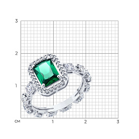 Кольцо SOKOLOV - Серебро 925, Фианит (арт. 94014862)