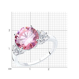 Кольцо SOKOLOV - Серебро 925, Фианит (арт. 94011803)