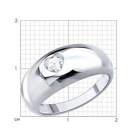 Кольцо SOKOLOV - Серебро 925, Фианит (арт. 94014929)