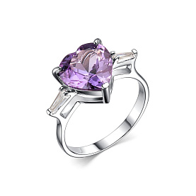 Кольцо Дар - Серебро 925, Синтетический александрит, Фианит (арт. К-3751рс946)