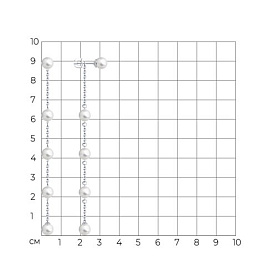 Серьги SOKOLOV - Серебро 925, Жемчуг синтетический (арт. 94025985)
