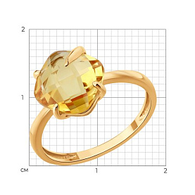 Кольцо SOKOLOV - Золото 585, Цитрин (арт. 717296)