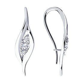 Серьги Diamant - Серебро 925, Фианит (арт. 94-120-00873-1)