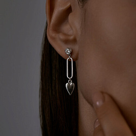 Серьги SOKOLOV - Серебро 925, Фианит (арт. 94025951)