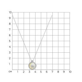 Колье Diamant - Серебро 925, Перламутр, Фианит (арт. 94-370-02314-1)