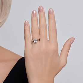 Кольцо SOKOLOV - Серебро 925, Фианит (арт. 94014076)