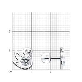 Серьги SOKOLOV - Серебро 925, Фианит (арт. 94025966)
