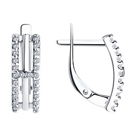 Серьги Diamant - Серебро 925, Фианит (арт. 94-120-01514-2)