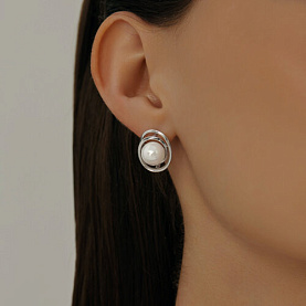 Серьги SOKOLOV - Серебро 925, Жемчуг культивированный (арт. 94024397)