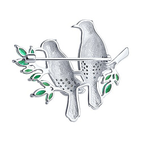 Брошь SOKOLOV - Серебро 925, Фианит, Эмаль (арт. 94040208)