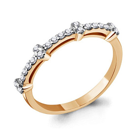 Кольцо Аквамарин - Серебро 925, Фианит (арт. 67209А.6)