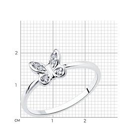 Кольцо SOKOLOV - Серебро 925, Фианит (арт. 94013372)