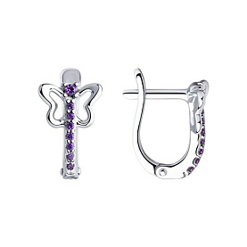 Серьги Diamant - Серебро 925, Фианит (арт. 94-120-01172-1)