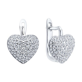 Серьги SOKOLOV - Серебро 925, Фианит (арт. 94027170-91)