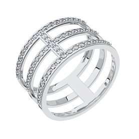 Кольцо POKROVSKY - Серебро 925, Фианит (арт. 0101713-00775)