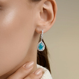 Серьги SOKOLOV - Серебро 925, Фианит (арт. 94027349)