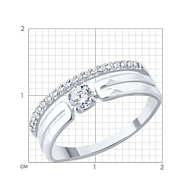 Кольцо Diamant - Серебро 925, Фианит (арт. 94-110-00062-1)