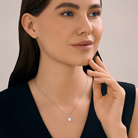 Подвеска SOKOLOV - Серебро 925, Топаз (арт. 92030827)