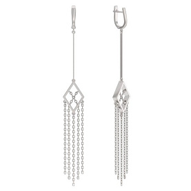 Серьги ООО "ЮК "Арина" - Серебро 925 (арт. 1044312-00000)