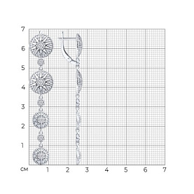 Серьги SOKOLOV - Серебро 925, Фианит (арт. 94027200)