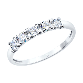 Кольцо SOKOLOV - Серебро 925, Фианит (арт. 94011486)