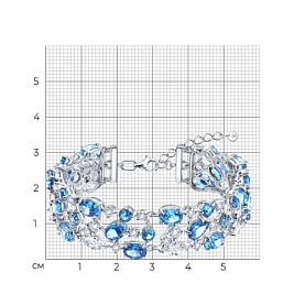 Браслет SOKOLOV - Серебро 925, Фианит (арт. 94051681)