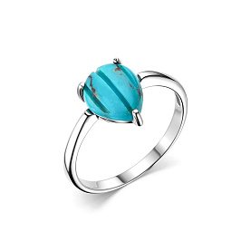 Кольцо Дар - Серебро 925, Бирюза (арт. К-4022рк438)