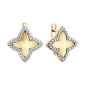 Серьги SOKOLOV - Серебро 925, Фианит (арт. 93022568)