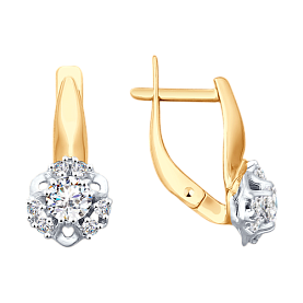 Серьги SOKOLOV - Золото 375, Фианит (арт. 027967-4)