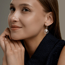 Серьги SOKOLOV - Серебро 925, Фианит (арт. 94027502)