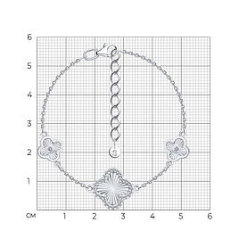 Браслет SOKOLOV - Серебро 925, Фианит (арт. 94051569)