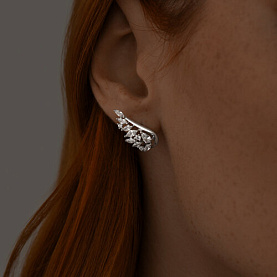 Серьги SOKOLOV - Серебро 925, Фианит (арт. 94025980)