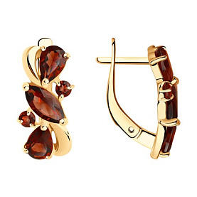 Серьги SOKOLOV - Серебро 925, Гранат (арт. 92021804)