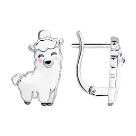 Серьги SOKOLOV - Серебро 925, Эмаль (арт. 94027106)