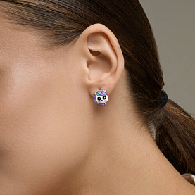 Серьги Diamant - Серебро 925, Эмаль (арт. 94-120-00106-1)