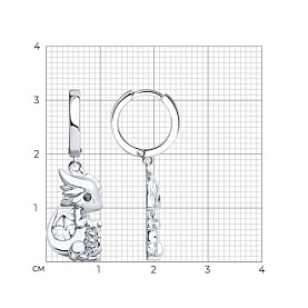 Серьги SOKOLOV - Серебро 925, Фианит (арт. 94026445)