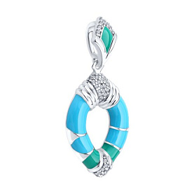 Подвеска Diamant - Серебро 925, Эмаль (арт. 94-130-00040-1)