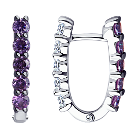 Серьги SOKOLOV - Серебро 925, Фианит (арт. 94024017)