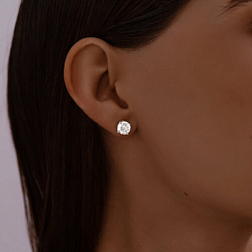 Серьги SOKOLOV - Серебро 925, Фианит (арт. 94025261)