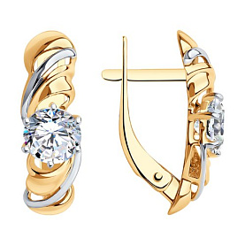 Серьги SOKOLOV - Золото 375, Фианит (арт. 027331-4)