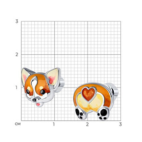 Серьги SOKOLOV - Серебро 925, Эмаль (арт. 94024073)